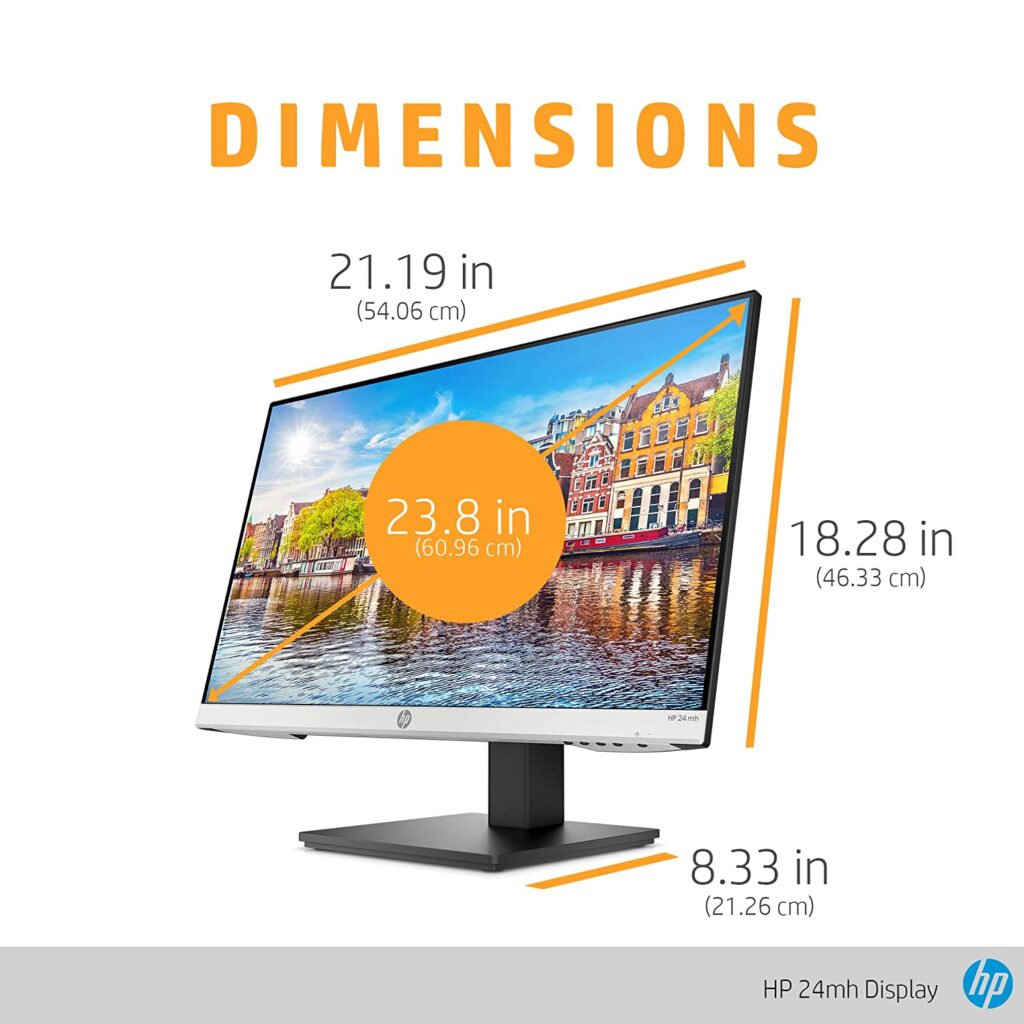 HP 24mh 23.8-inch 7XM23AA Monitor 