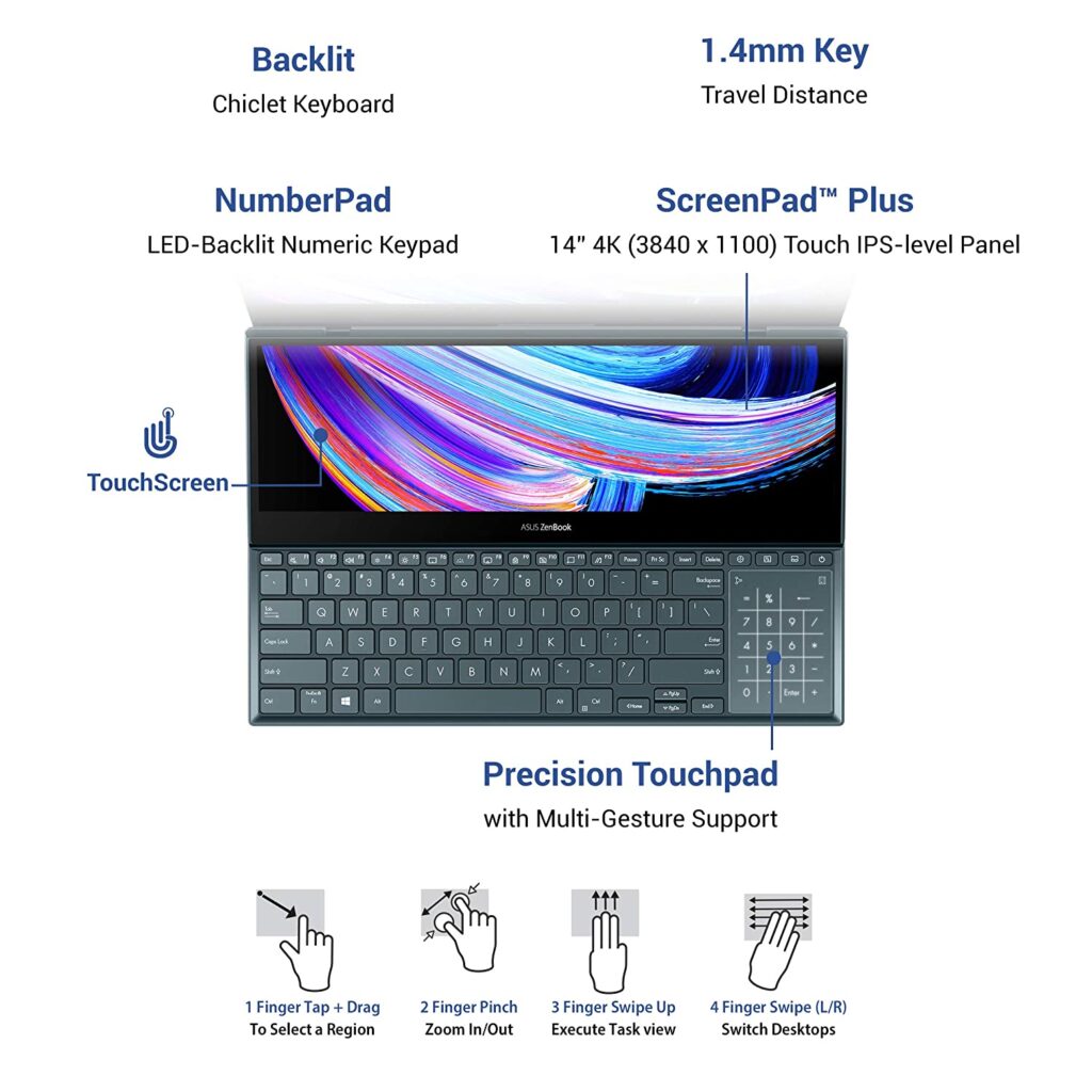 Asus ZenBook Pro Duo OLED 2021 UX582LR H901TS 1 1