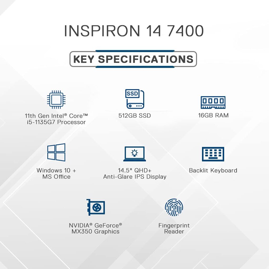 Dell Inspiron 7400 D560448WIN9S Specs