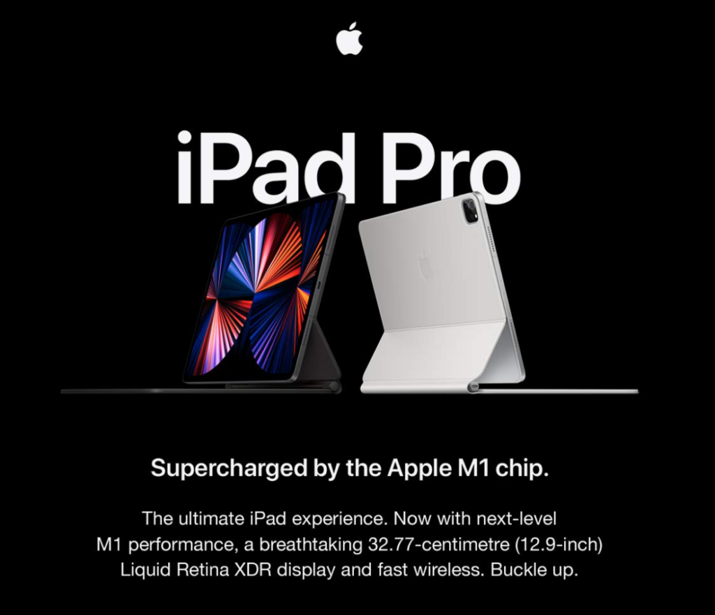New Apple 12.9 inch iPad Pro with Apple M1 chip