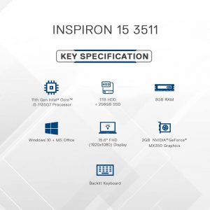 Dell Inspiron 3511 D560505WIN9S Price in India ( 11th Gen Core i5-1135G7 ) - Tech Stories India