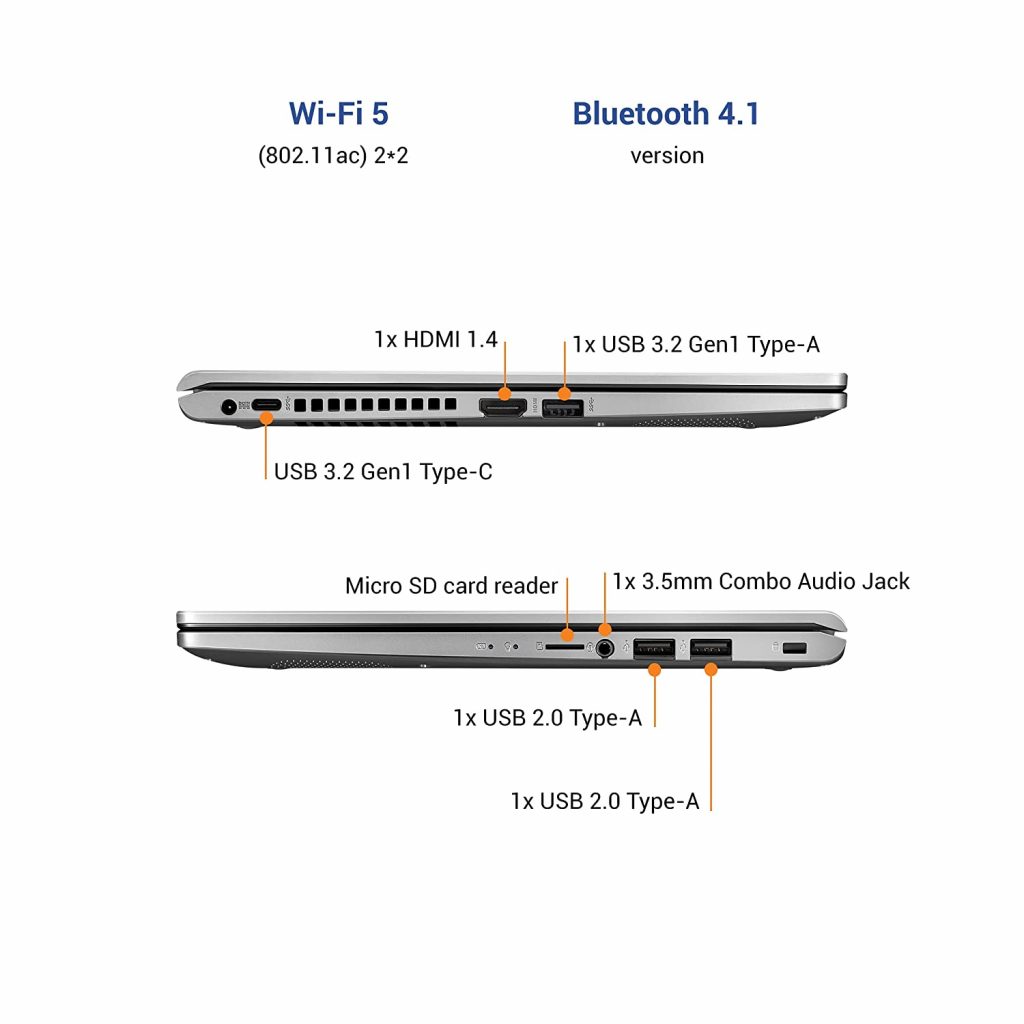 Asus VivoBook 14 2021 X415EA-EK572WS USB ports