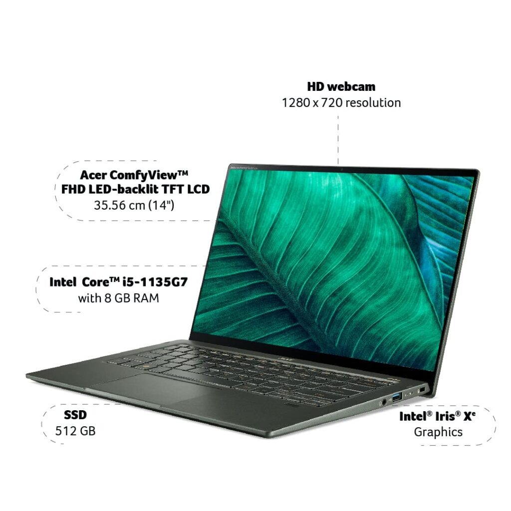Acer Swift 5 SF514-55TA Touch Laptop