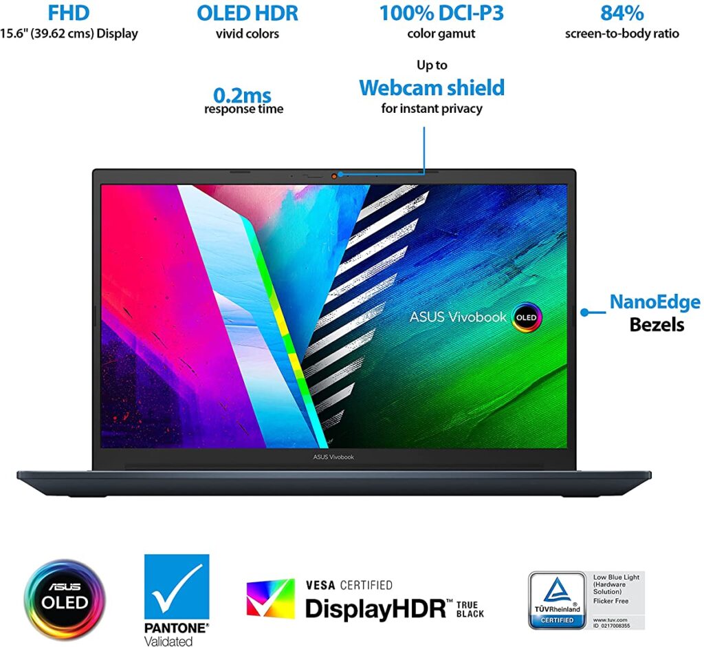 Asus Vivobook Pro 15 M3500QC L1262TS display specs
