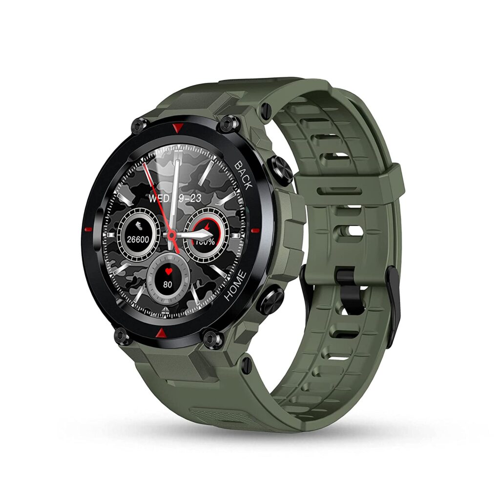 Pebble Leap Rugged Smartwatch military green