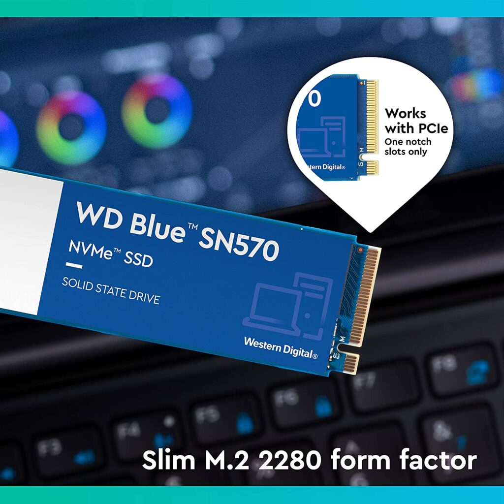 Western Digital WD Blue SN570 SSD form factor