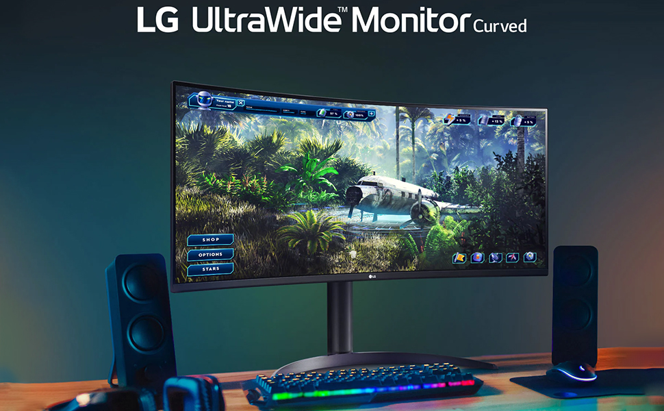 LG 34WP65C curved monitor