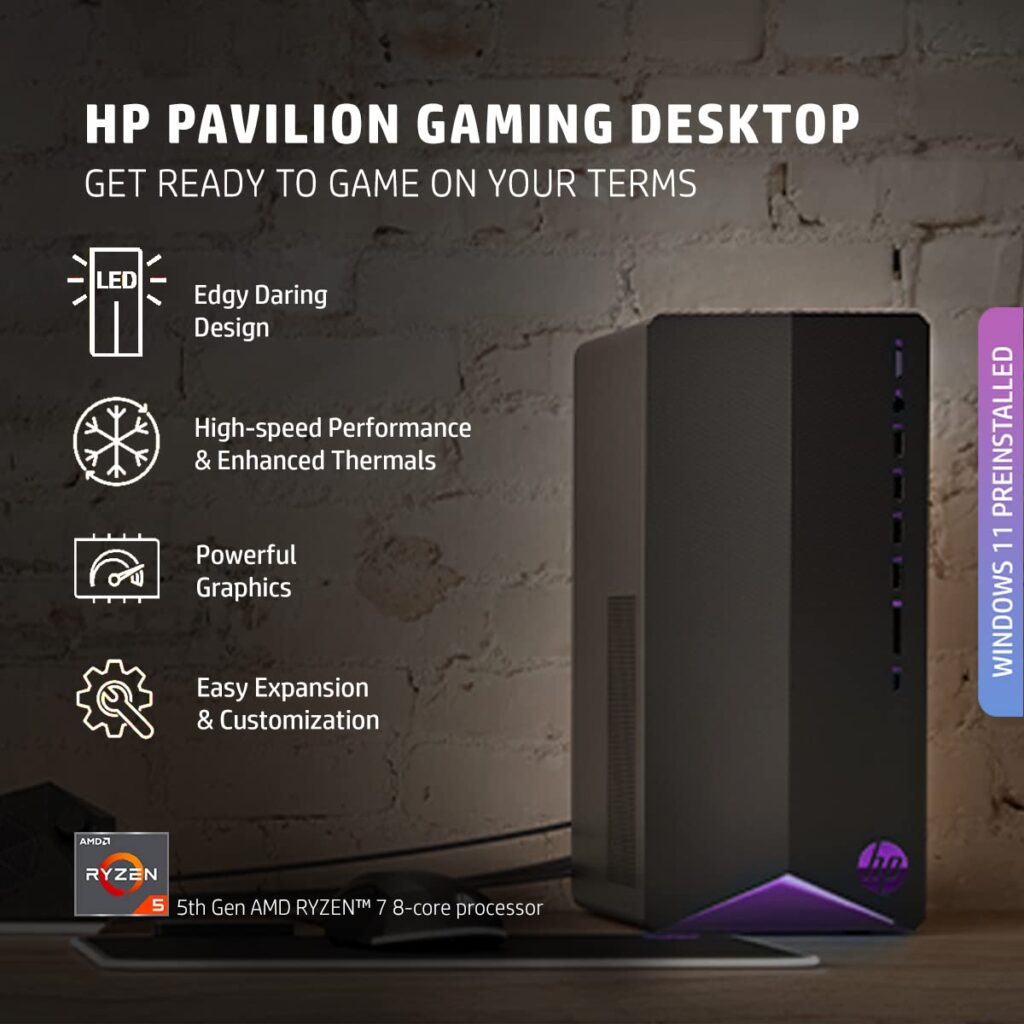 HP TG01-2002in Pavilion Gaming Desktop PC