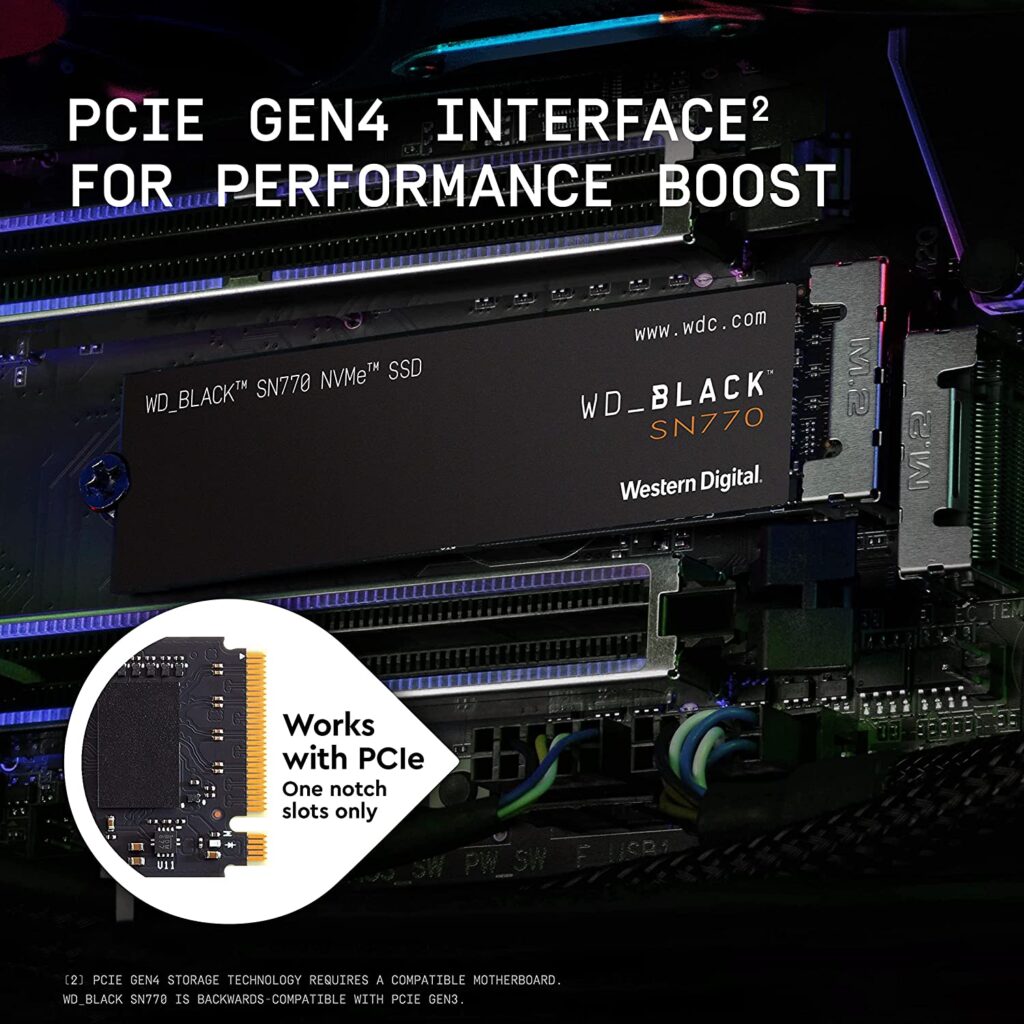 WD_BLACK SN770 PCIe Gen 4 NVMe SSD