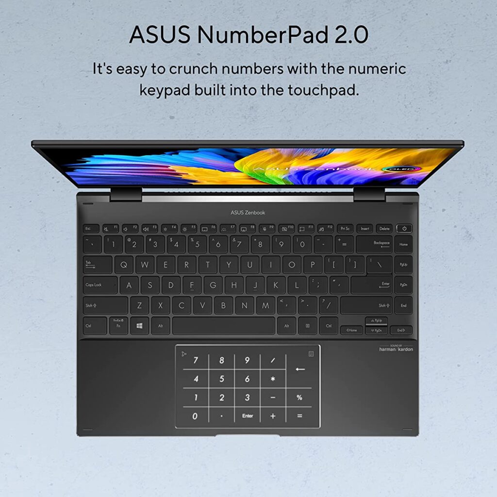 ASUS Zenbook 14 Flip OLED 2022 UN5401QA-KN511WS Keyboard