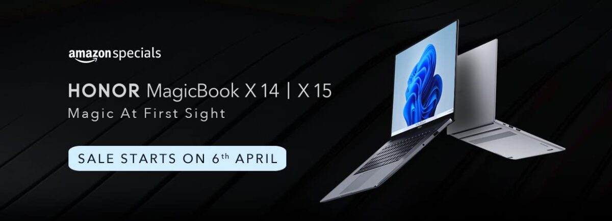 HONOR MagicBook X 15, X 14 India Price Announced | First Sale on April 6th on Amazon