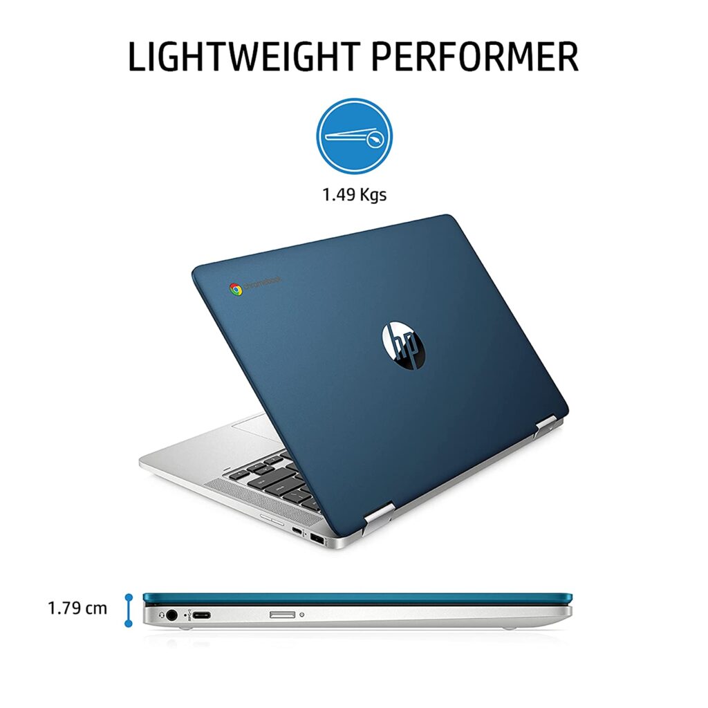 HP Chromebook 14a-ca0504TU back view