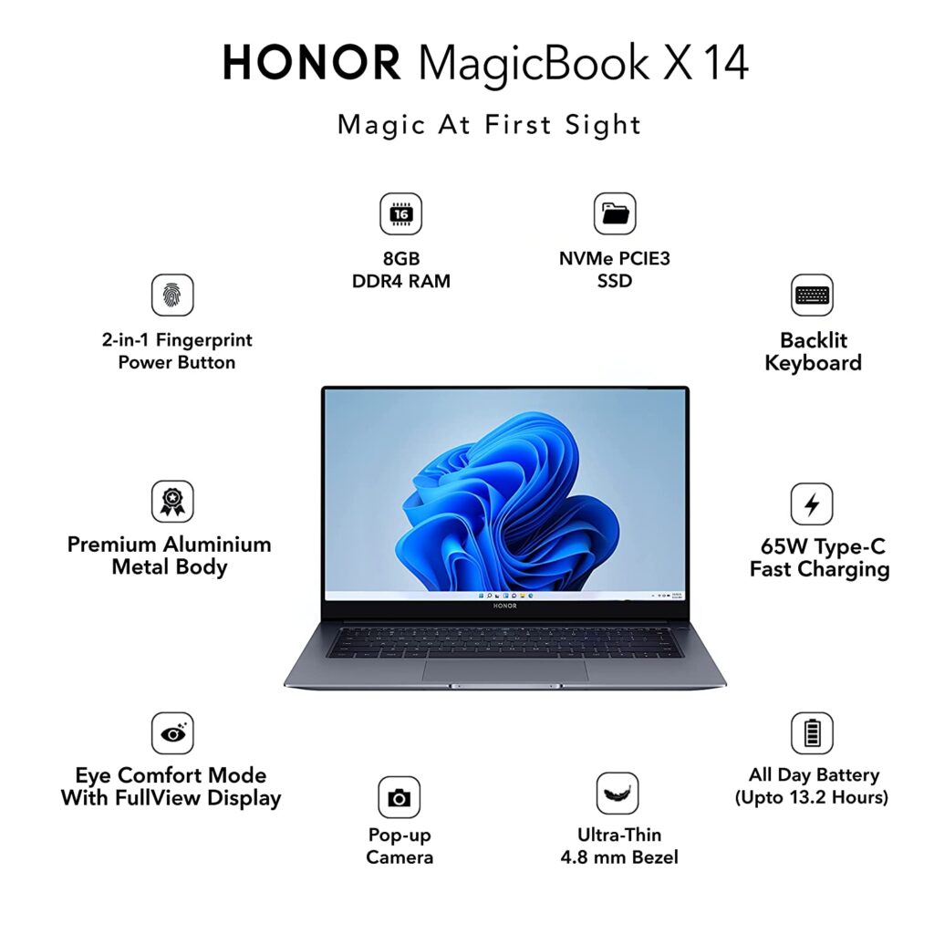 HONOR MagicBook X 14, X 15 Technical Details and Specs