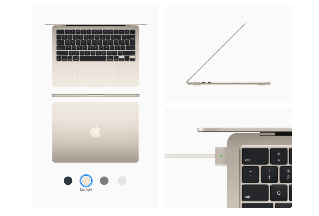 Apple MacBook Air 13 2022 with M2 chip colors