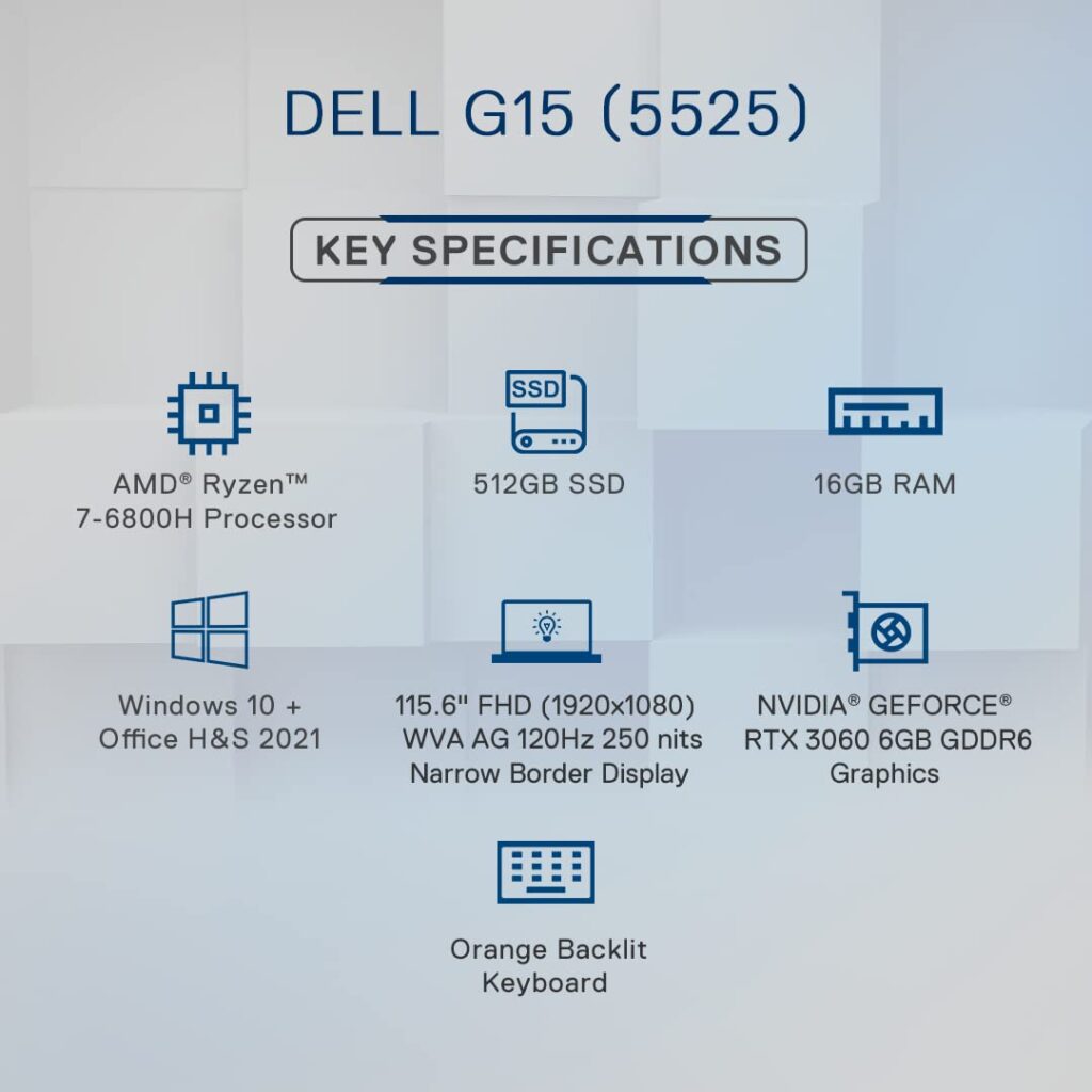 Dell Gaming G15 5525 features
