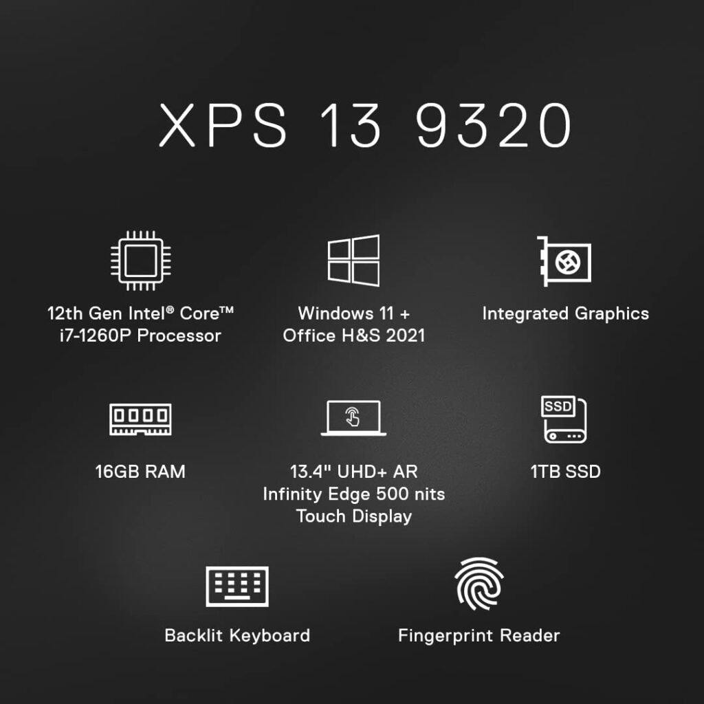 Dell XPS Plus 13 9320 D560075WIN9S features