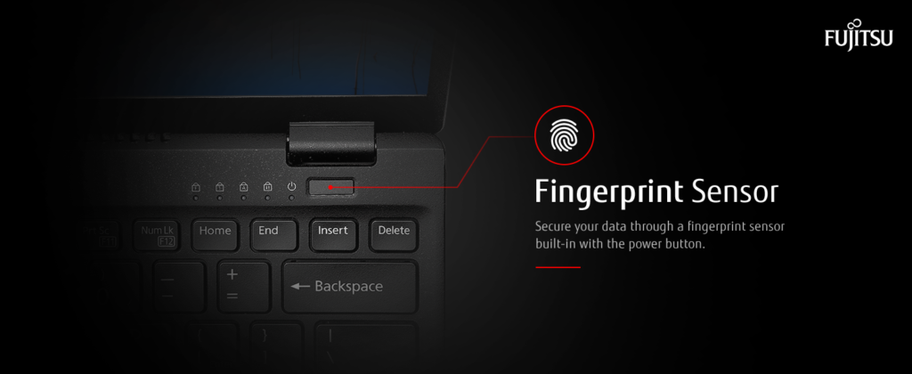 Fujitsu UH X 12th Gen Intel fingerprint