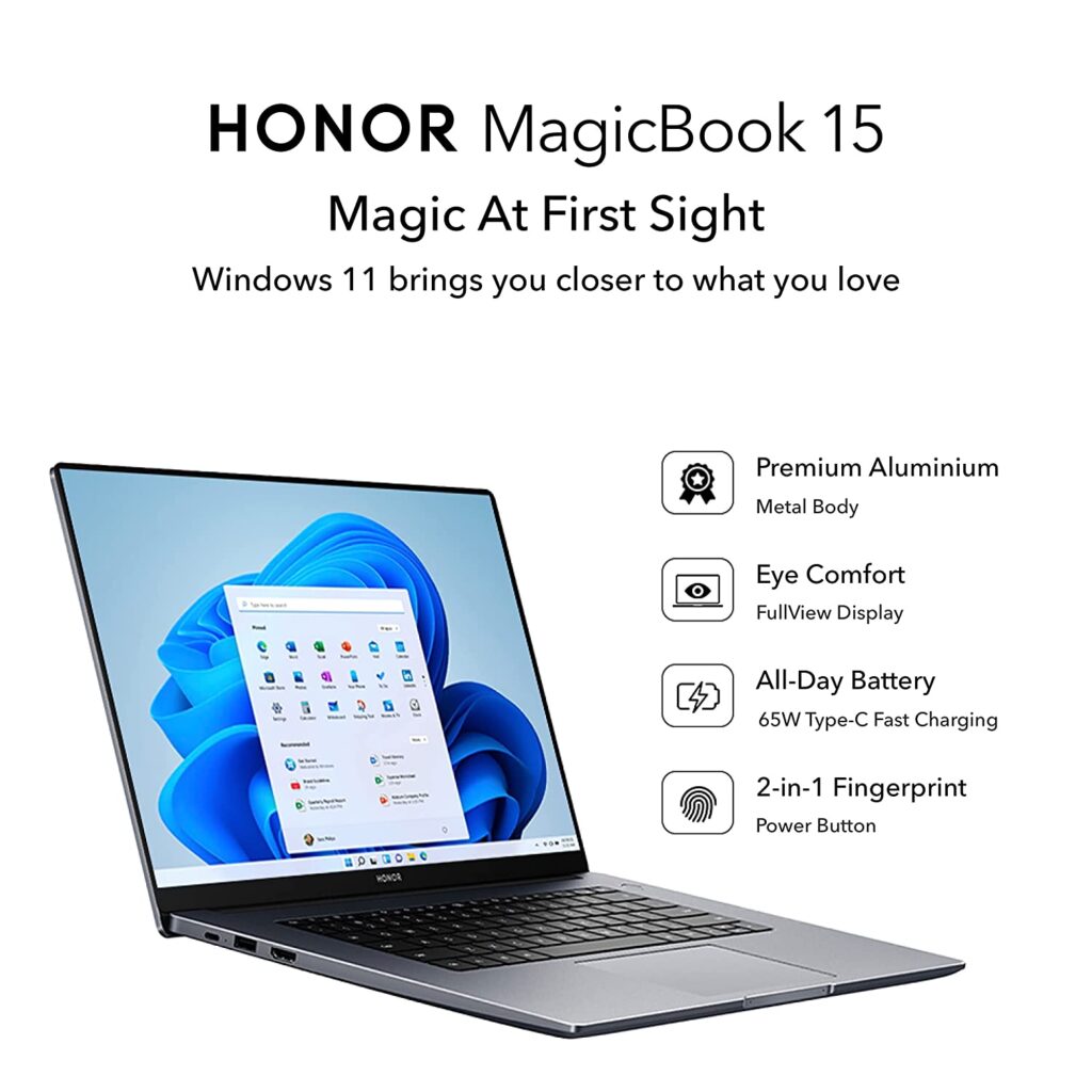 Honor MagicBook 15 features