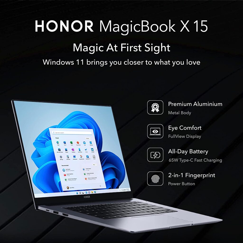 Honor MagicBook X 15 BohrBR WAH9F specs at a glance