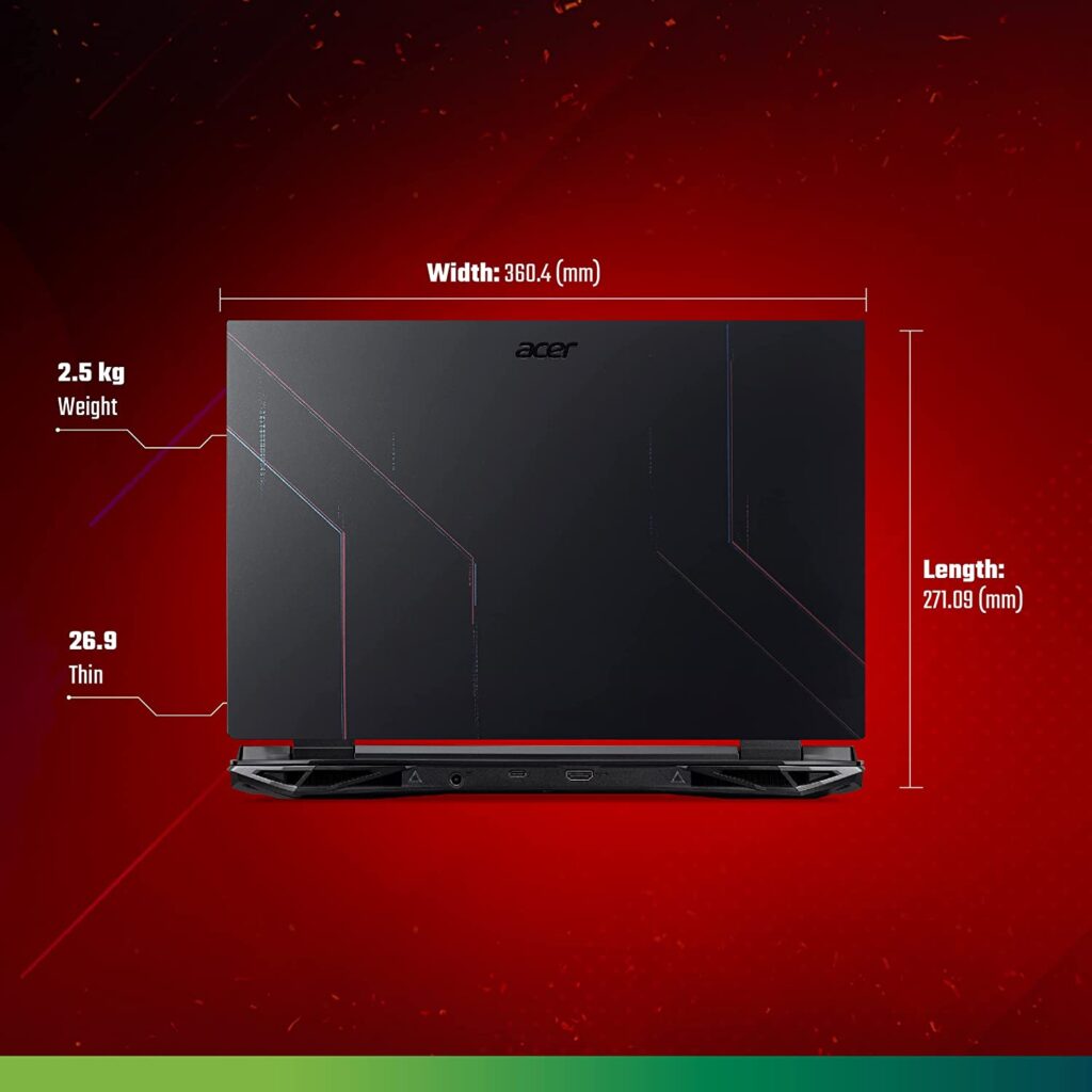 Acer Nitro 5 AN515 47 Gaming Laptop back