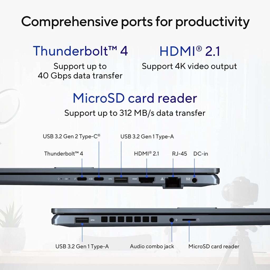 ASUS Vivobook Pro 16 OLED 2023 ports