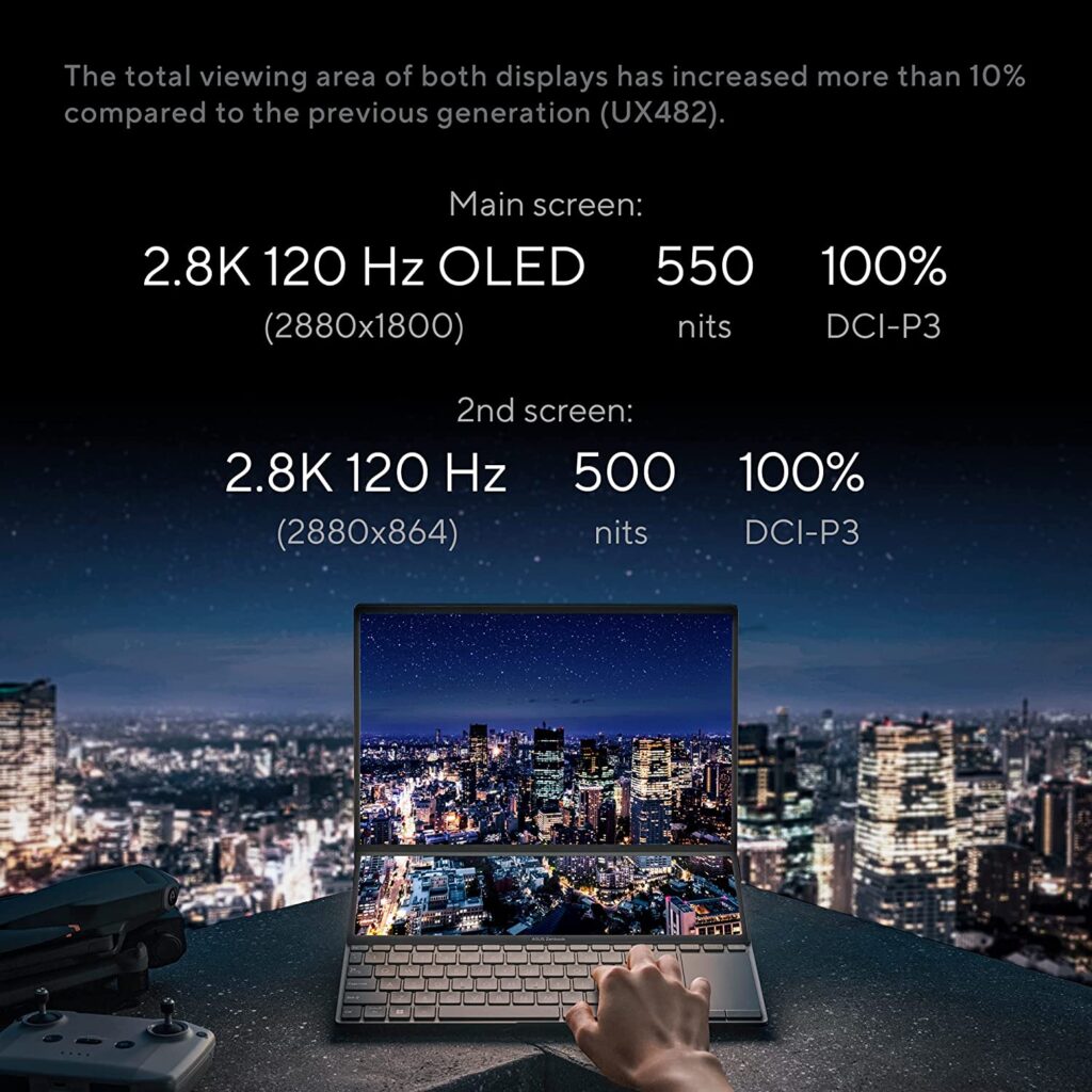 ASUS Zenbook Pro 14 Duo OLED display