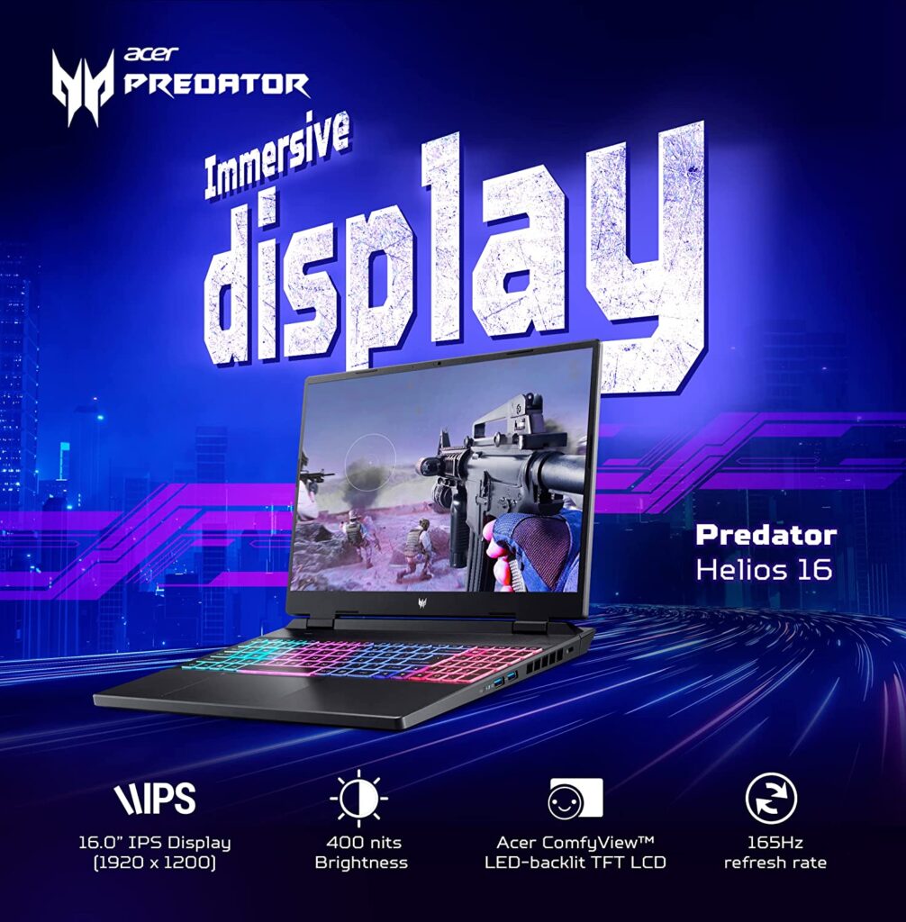 Acer Predator Helios Neo 16 display