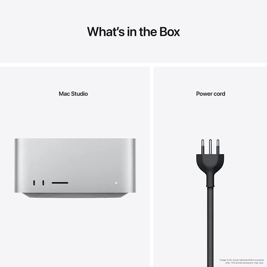 Apple 2022 Mac Studio in the box