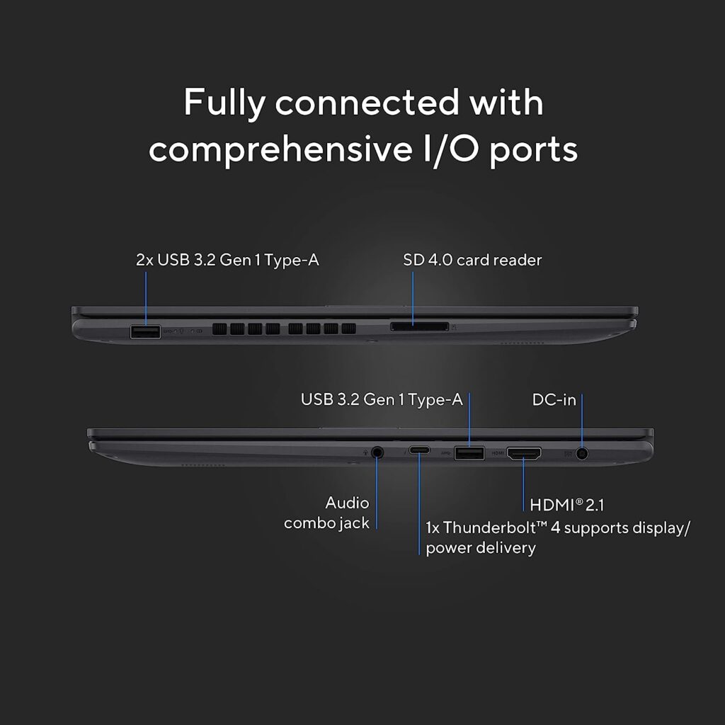 ASUS Vivobook 16X 2023 K3605ZV MB741WS ports