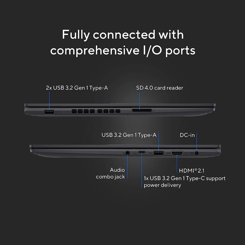 ASUS Vivobook 16X 2023 ports