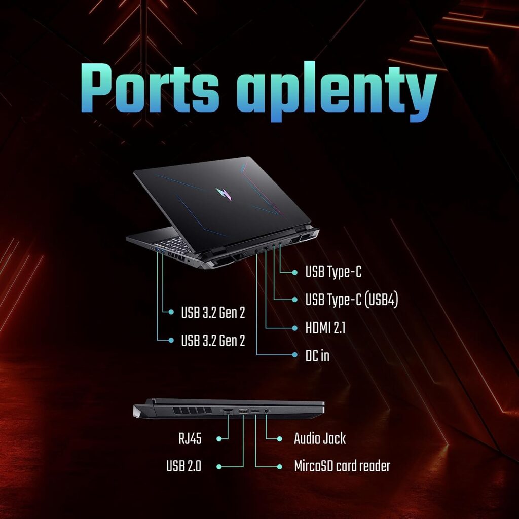 Acer Nitro 16 Gaming Laptop ports