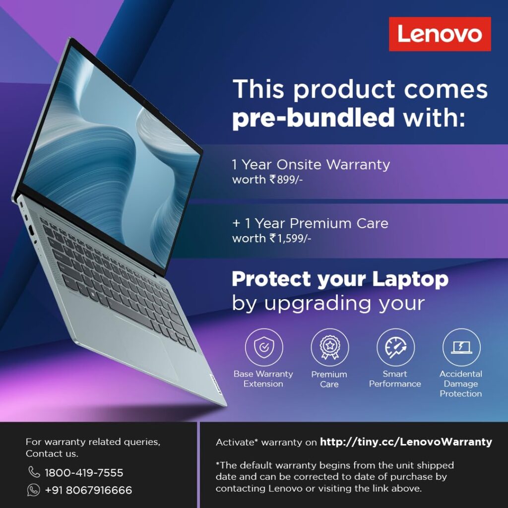 Lenovo IdeaPad Slim 3 82H803LNIN warranty