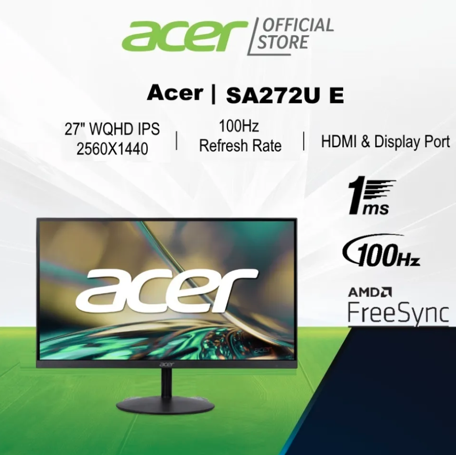 Acer SA272U E ‎UM.HS2SI.E02 27 Inch WQHD Monitor Launched in India | Check Price, Specs and Features