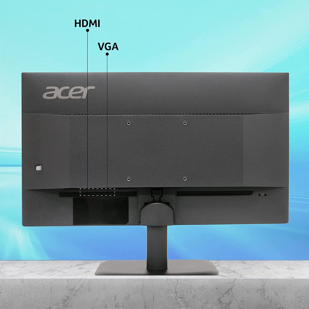 Acer EK220Q E3 ‎UM.WE0SI.303 Monitor ports