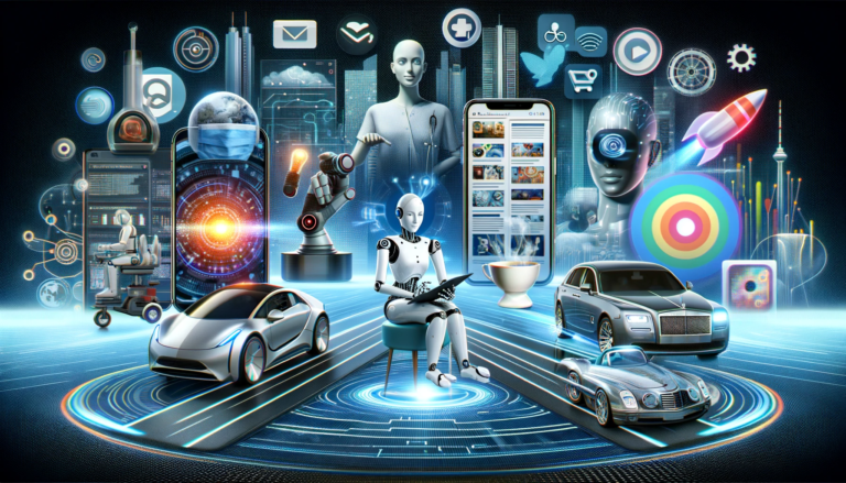 Artificial Intelligence (AI): The Dawn of a New Era in Daily Life - dall%c2%b7e 2024 01 11 19 36 52 a visually striking and modern featured image for a blog post about the impact of artificial intelligence in daily life the image should depict a div