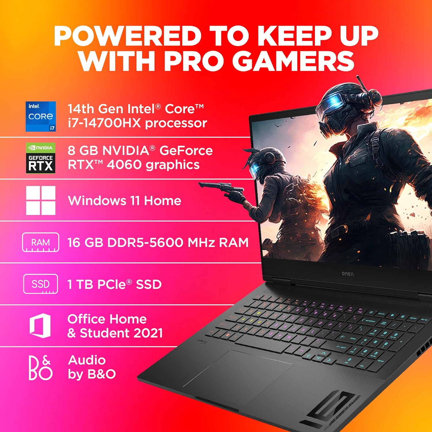 HP OMEN wf1025TX 2024 Gaming Laptop with 14th Gen Intel Core i7