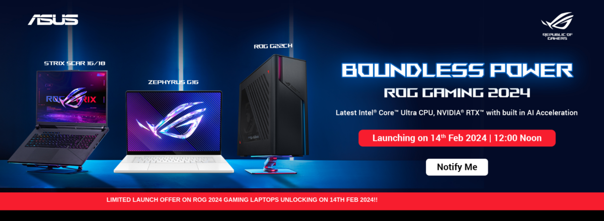 ASUS ROG Gaming 2024 Lineup for India announced