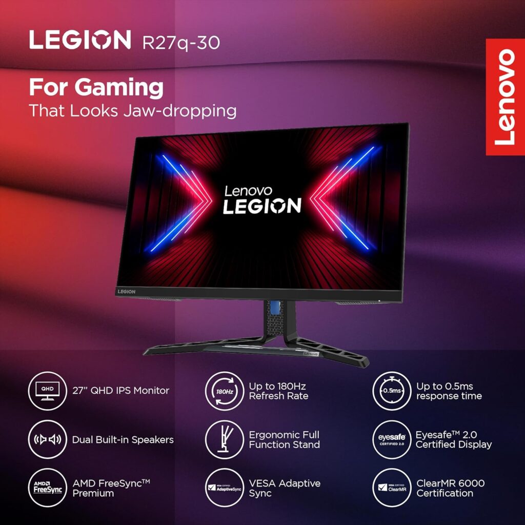 Lenovo Legion R27q 30 67B4GAC1IN monitor features