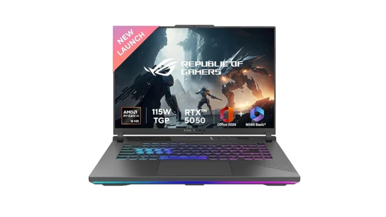 ASUS ROG Strix G16 G614PH-RV033WS 2025 Gaming Laptop Launched in India [ AMD Ryzen 9 8940HX / RTX 5050 / 16″ FHD+ 165Hz / 16GB RAM / 1TB SSD ] - feature image_2025 06 24_08 23 02