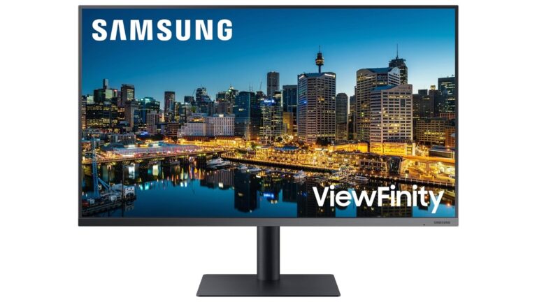 Samsung 32-inch Professional Monitor LF32TU870VWXXL in Dark Blue Gray with 4K UHD resolution, Thunderbolt 3, HDR10, 1 billion colors, adjustable stand – available on Amazon India at Rs 55,199