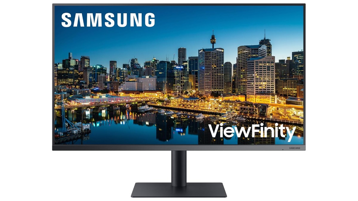 Samsung 32-inch Professional Monitor LF32TU870VWXXL in Dark Blue Gray with 4K UHD resolution, Thunderbolt 3, HDR10, 1 billion colors, adjustable stand – available on Amazon India at Rs 55,199