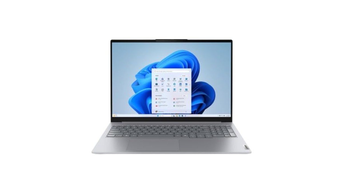 Lenovo ThinkBook 16 21SKA0FVIG laptop in Arctic Grey with 16-inch WUXGA IPS display, Intel Core Ultra 7 255H processor, 16GB DDR5 RAM, 1TB SSD, Windows 11 Home – available on Amazon India at Rs 1,06,886