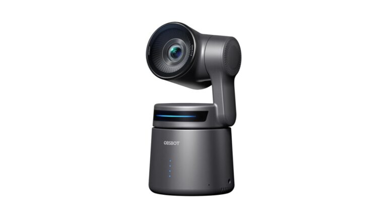 OBSBOT Tail Air 4K PTZ AI Tracking Camera with NDI wireless streaming camera with 2-axis gimbal, 1/1.8-inch CMOS sensor, AI auto tracking, Micro HDMI USB-C Ethernet Wi-Fi connectivity – available on Amazon India at Rs 54,980
