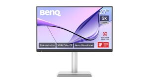 BenQ MA270S 27-inch 5K monitor for Mac creators with Nano Gloss panel, dual Thunderbolt 4, 99% Display P3, KVM switch, and height-adjustable stand – available on Amazon India at Rs 94,998
