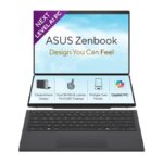 ASUS Zenbook Duo 2026 UX8407AA-SN183WS dual-screen Copilot+ PC in Moher Gray with 14-inch 3K OLED touchscreen 144Hz, Intel Core Ultra 7 355, 32GB LPDDR5X, 1TB SSD, ASUS Pen SA205H stylus included, 99Wh battery – pre-order on Amazon India at Rs 2,99,990