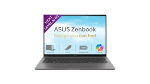 ASUS Zenbook S14 (2026) UX5406AA-SU361WS laptop in Antrim Gray with 14-inch 3K OLED touchscreen, Intel Core Ultra 7 355, 16GB RAM, 512GB SSD – available on Amazon India at Rs 1,79,990