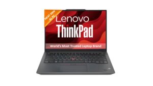 Lenovo ThinkPad E14 Gen 7 21U2003UIG business laptop in Black with 14-inch WUXGA IPS display, Intel Core Ultra 5 226V, 16GB LPDDR5X, 512GB SSD, Windows 11 Pro – available on Amazon India at Rs 1,16,799