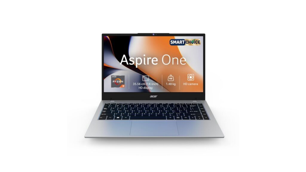 Acer Aspire One A114-43 2026 Thin and Light Laptop Launched in India [ Specs: AMD Ryzen 3-7320U / 8GB LPDDR5 / 256GB–512GB SSD / 14″ HD ]