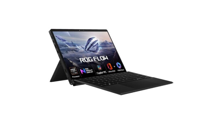 ASUS ROG Flow Z13 (2025) GZ302EA-RU520WS gaming laptop in Off Black with 13.4-inch 2.5K Touchscreen – available on Amazon India at Rs 2,59,990