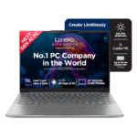 Lenovo Yoga Slim 7 Aura Edition 14ILL10 83JX00CSIN laptop in Luna Grey with a 14-inch WUXGA OLED display and Intel Core Ultra 5 226V processor – available on Amazon India at Rs 1,22,990